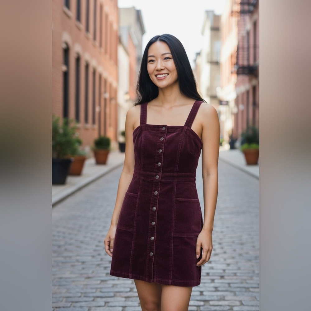 Oat New York Burgundy Mini Dress
